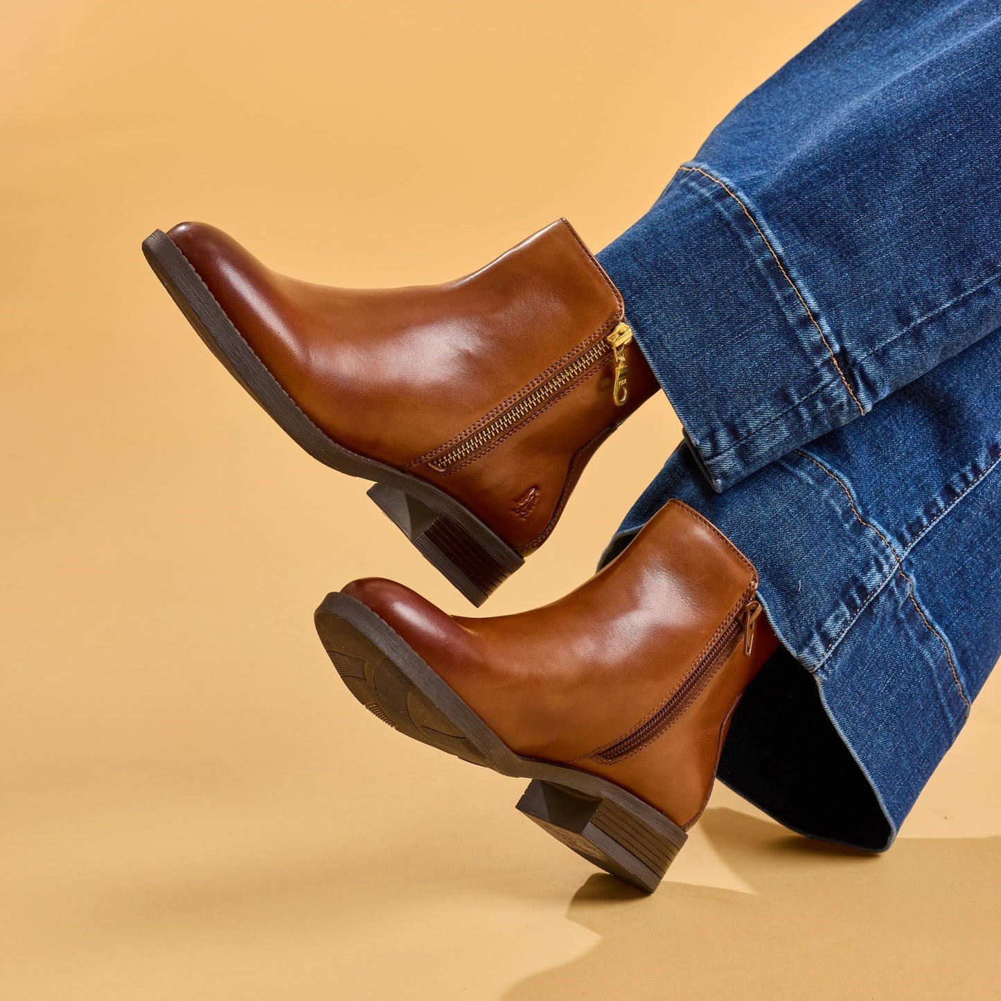 Hush Puppies Perry Tan Womens Boots