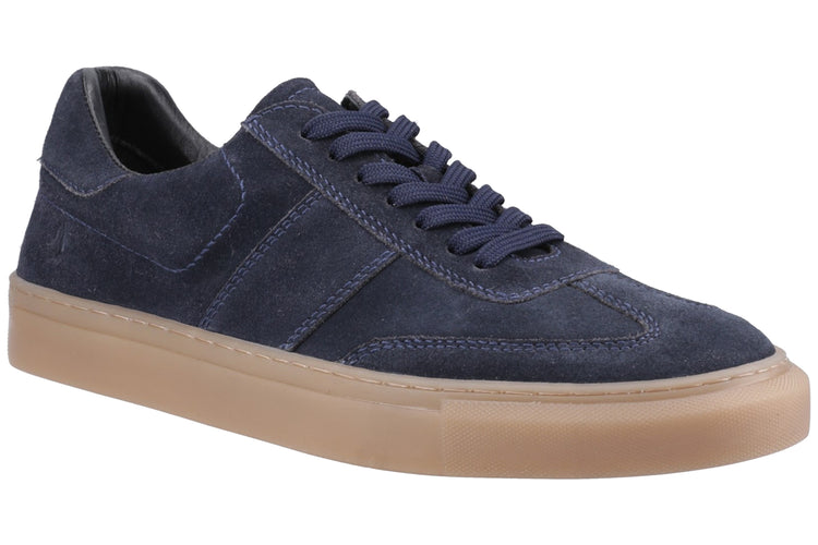 Hush Puppies Riley Navy Suede Mens Trainers
