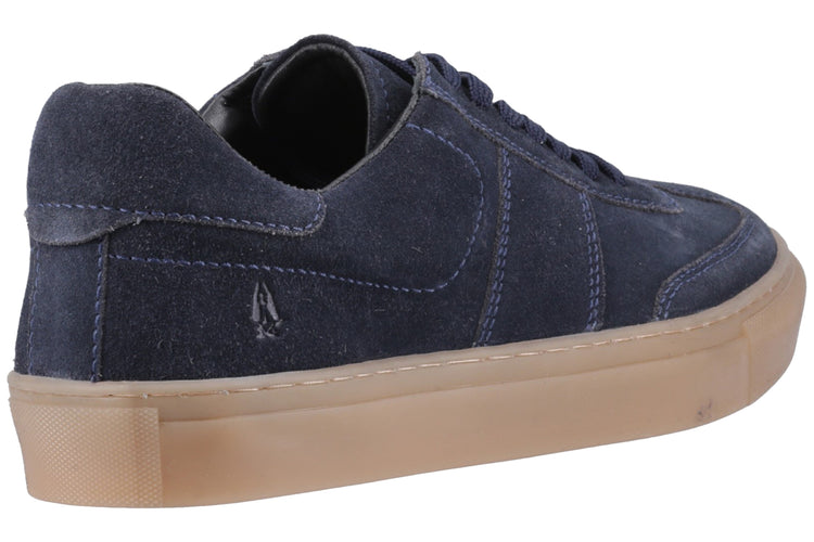 Hush Puppies Riley Navy Suede Mens Trainers