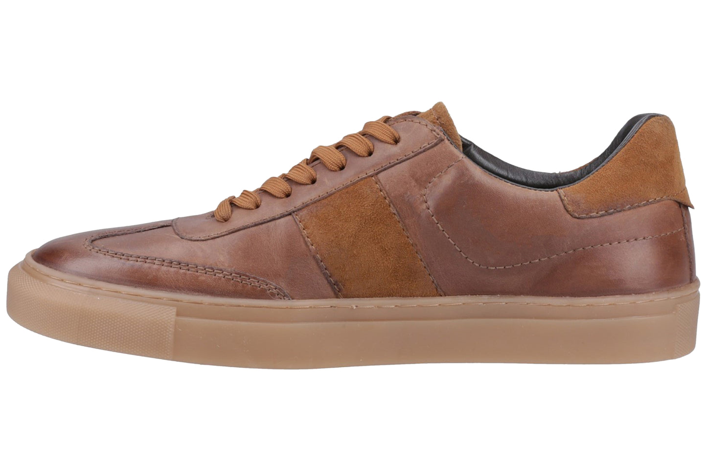 Hush Puppies Riley Tan Mens Trainers