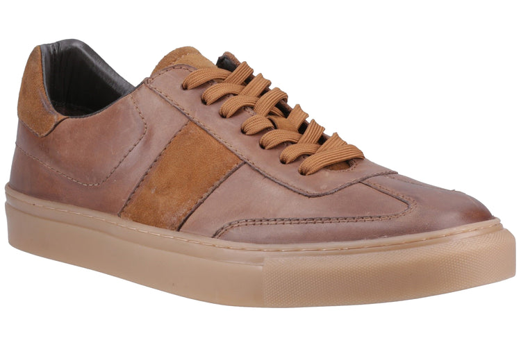 Hush Puppies Riley Tan Mens Trainers