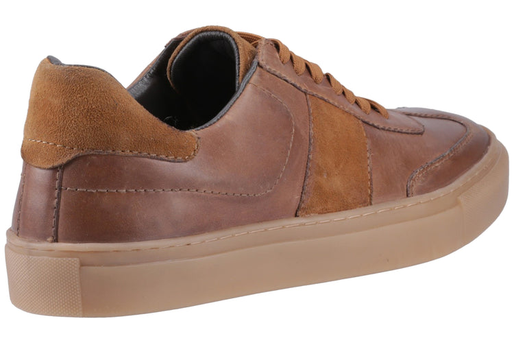 Hush Puppies Riley Tan Mens Trainers