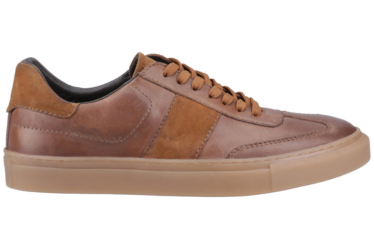 Hush Puppies Riley Tan Mens Trainers