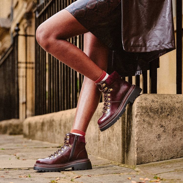Hush Puppies Robyn Bordeaux Womens Boots