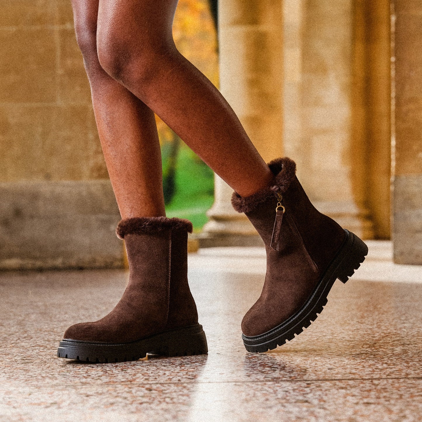 Hush Puppies Rosalind Chocolate Womens Boots