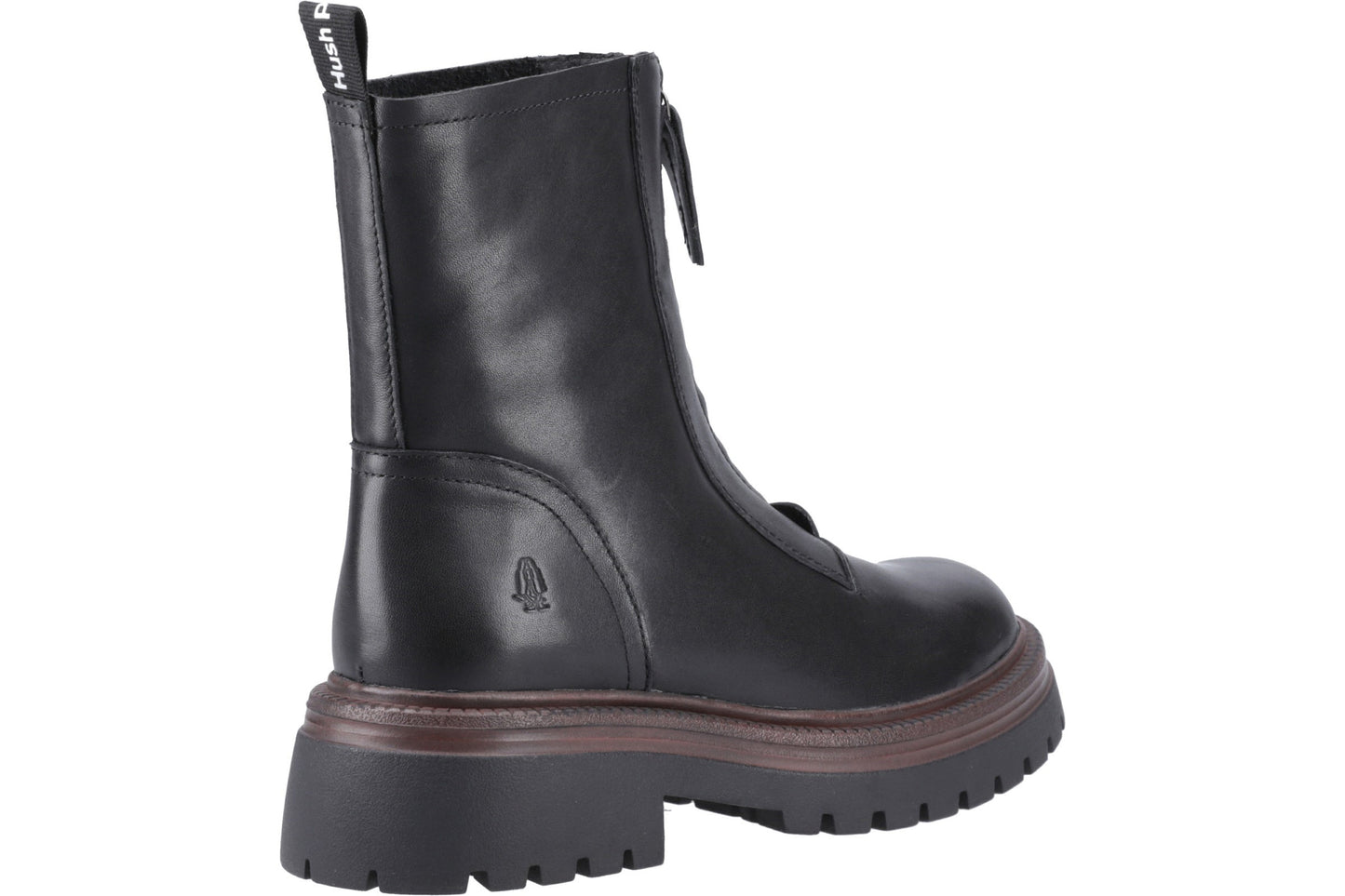 Hush Puppies Roxanna Black Leather Womens Boots