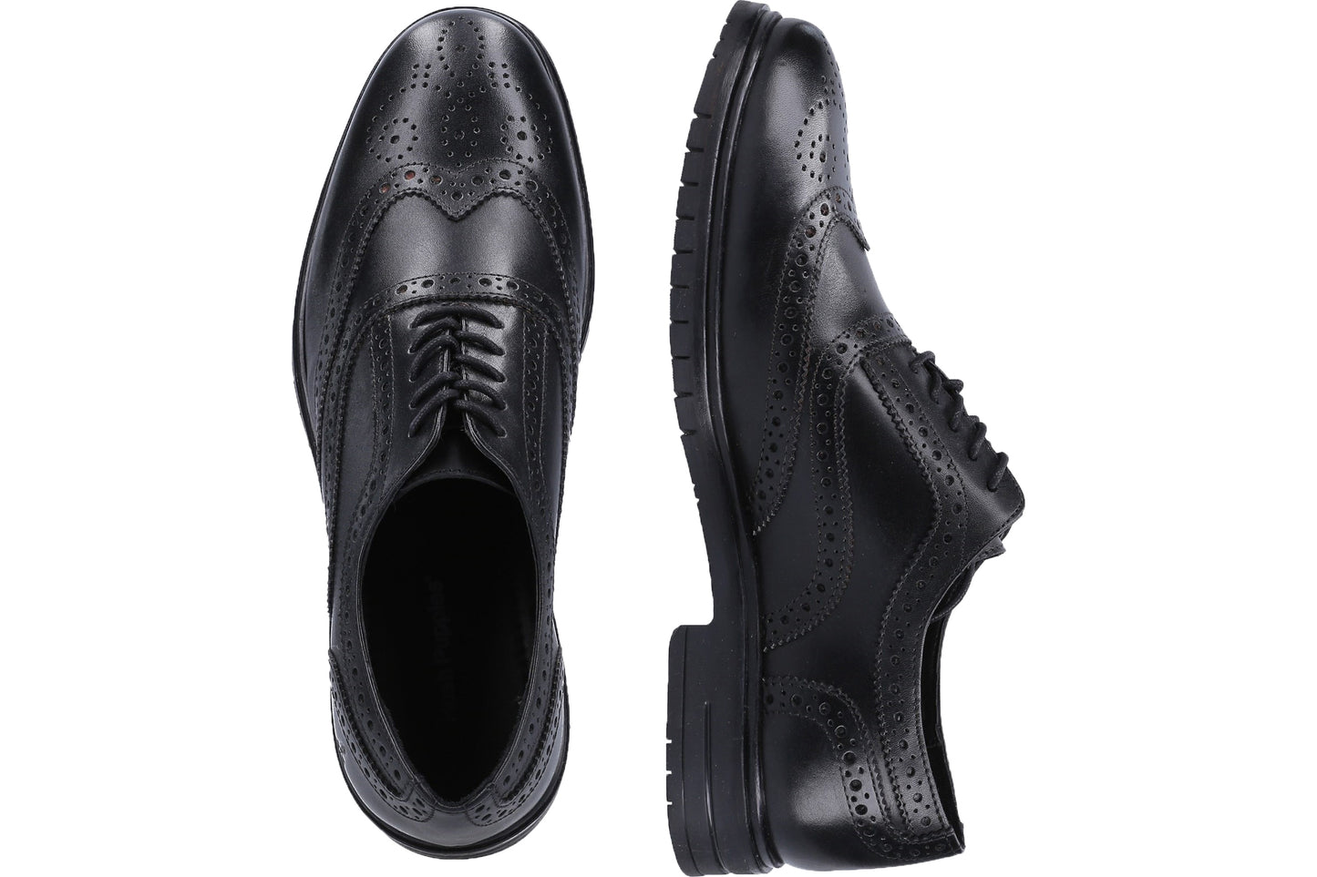 Hush Puppies Santiago Black Mens Shoes