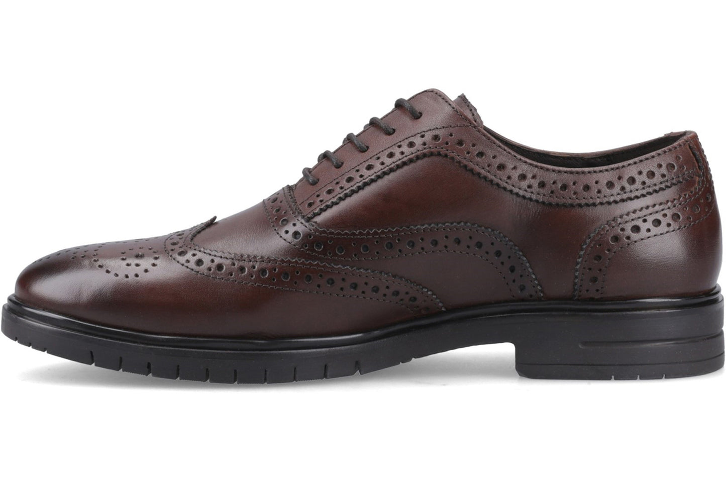 Hush Puppies Santiago Brown Mens Shoes