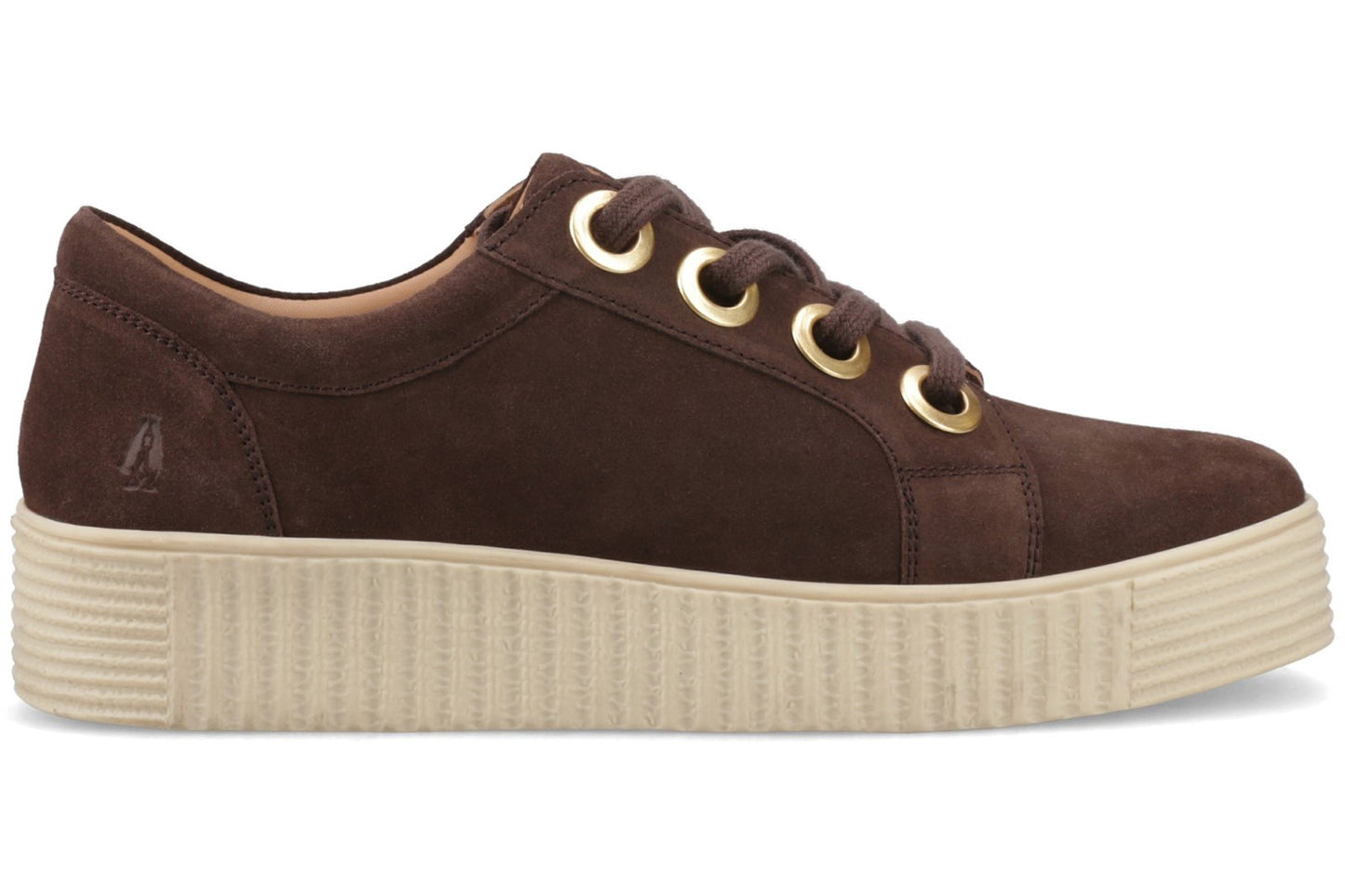 Hush Puppies Tamsin Chocolate Womens Fashion Trainers