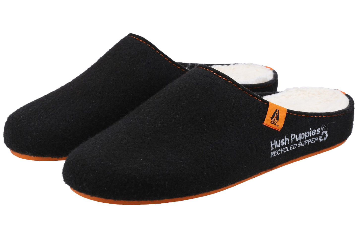 Hush Puppies The Good Slipper Black Mens Slippers