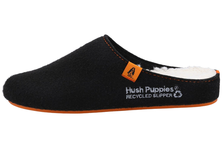 Hush Puppies The Good Slipper Black Mens Slippers