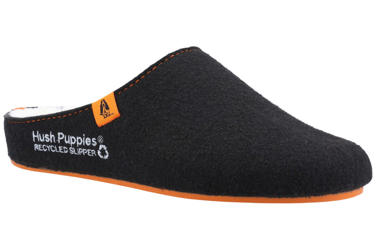 Hush Puppies The Good Slipper Black Mens Slippers