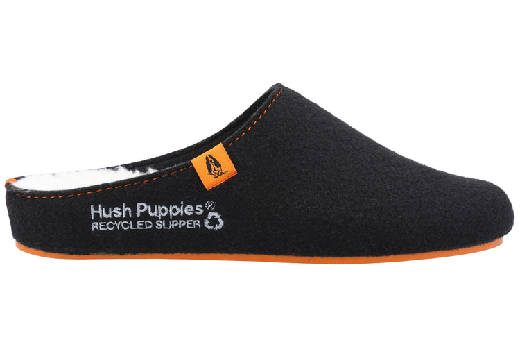 Hush Puppies The Good Slipper Black Mens Slippers