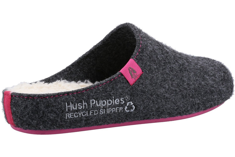 Hush Puppies The Good Slipper Charcoal Womens Slippers