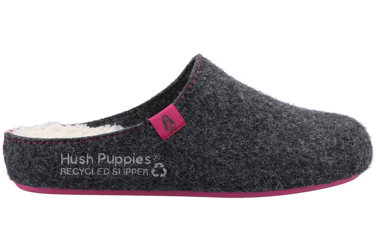 Hush Puppies The Good Slipper Charcoal Womens Slippers