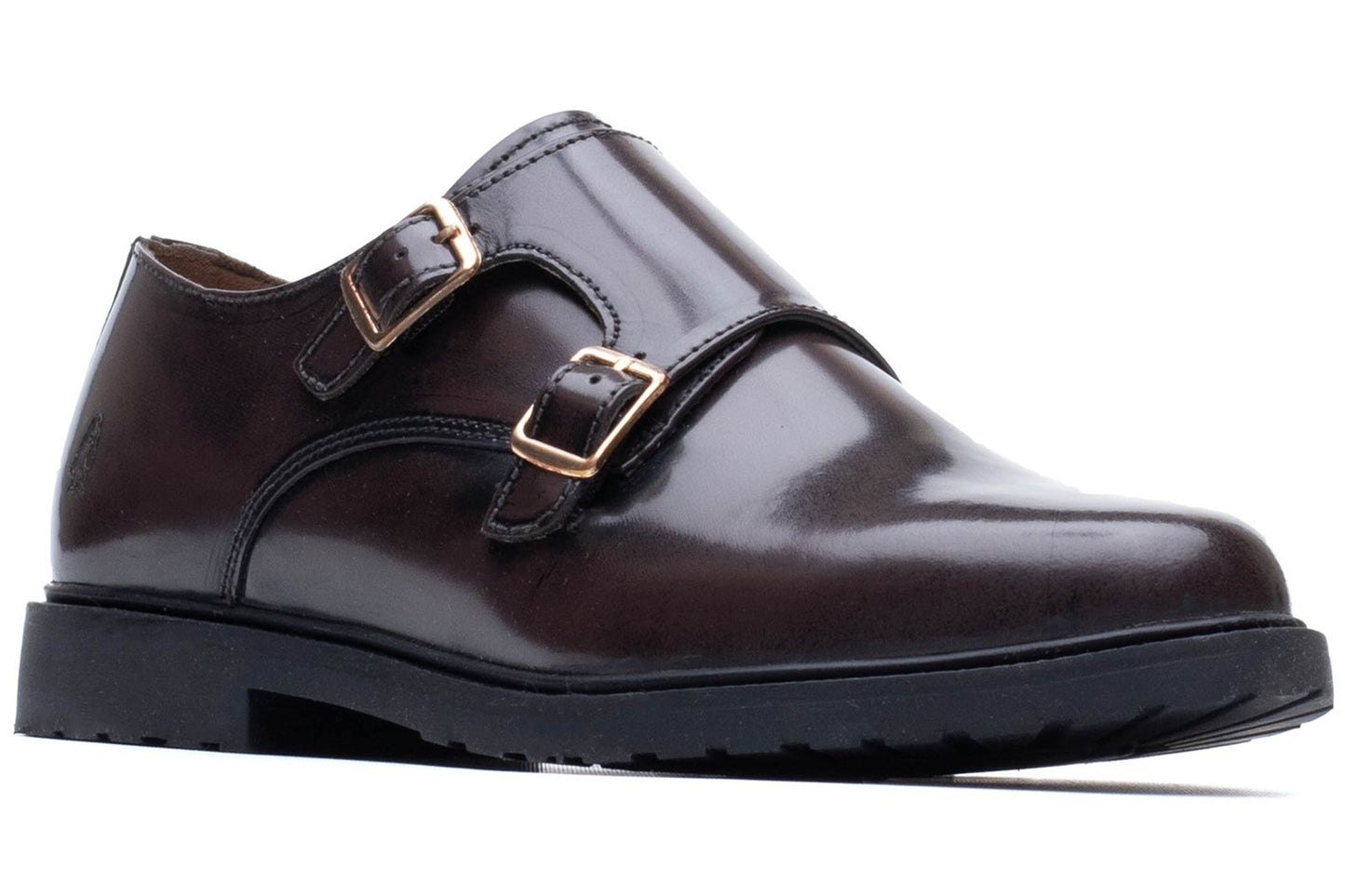 Hush Puppies Verity Hi-Shine Chocolate Womens Shoes