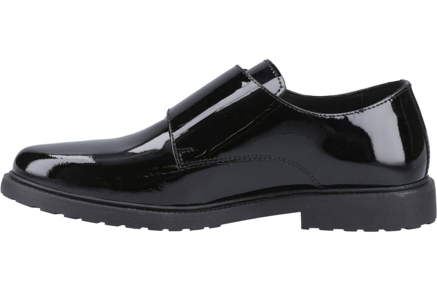Hush Puppies Verity Monk Shoe Black Patent Womens Shoes