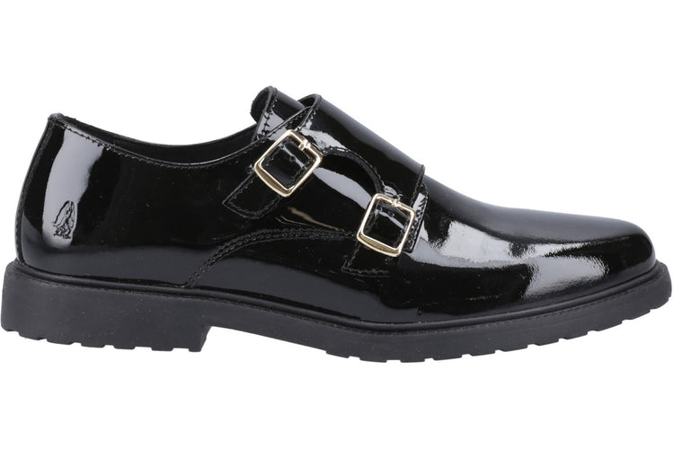 Hush Puppies Verity Monk Shoe Black Patent Womens Shoes