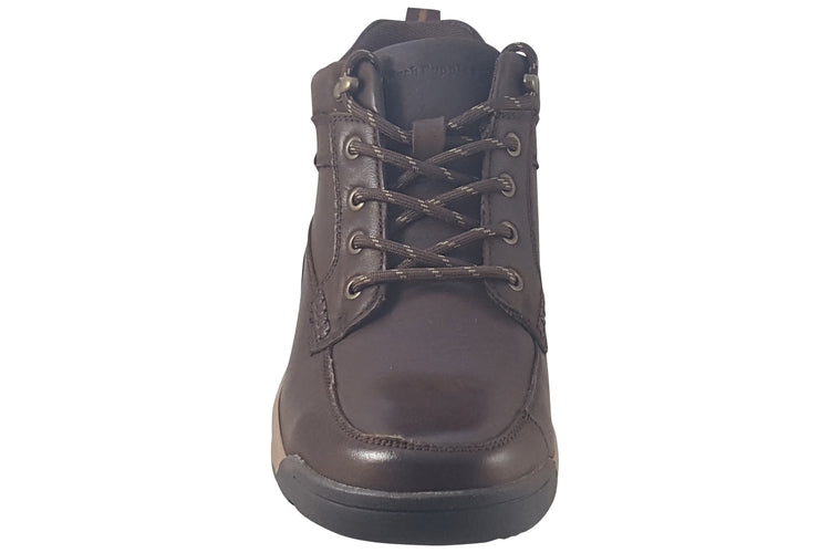 Hush Puppies Vernon Lace Brown Mens Boots