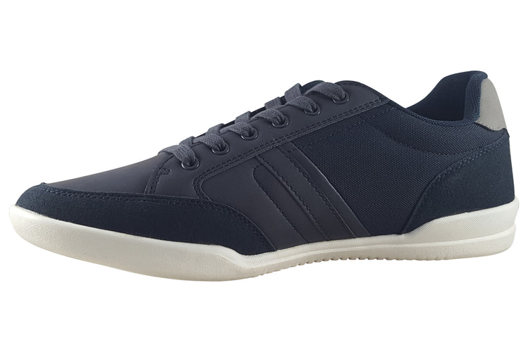 Jack Jones Andrew PU Snkr 12249259 Navy Blazer Mens Trainers