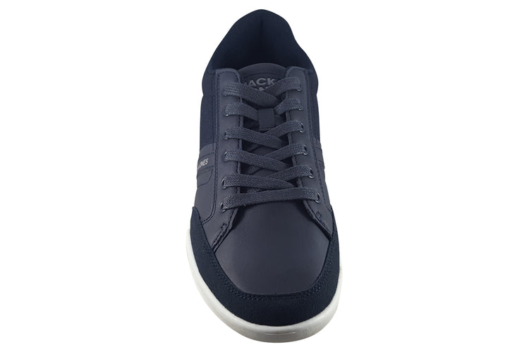 Jack Jones Andrew PU Snkr 12249259 Navy Blazer Mens Trainers