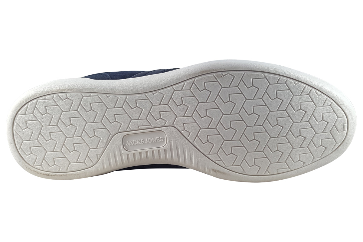 jack and jones andrew pu sneaker 12249259 navy blazer mens sole