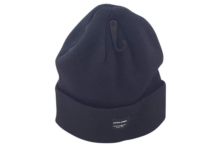 Jack Jones DNA Beanie 12092815 Black Mens Accessories