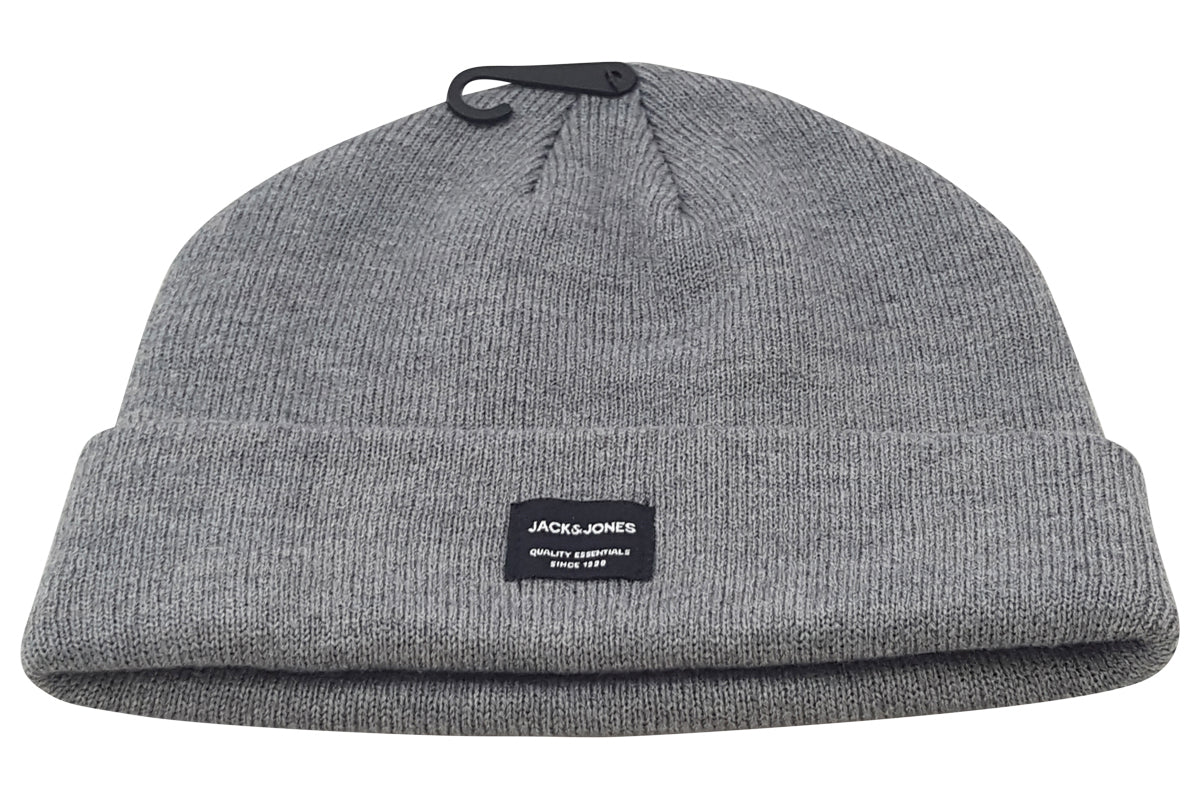 jack and jones dna beanie grey melange mens right
