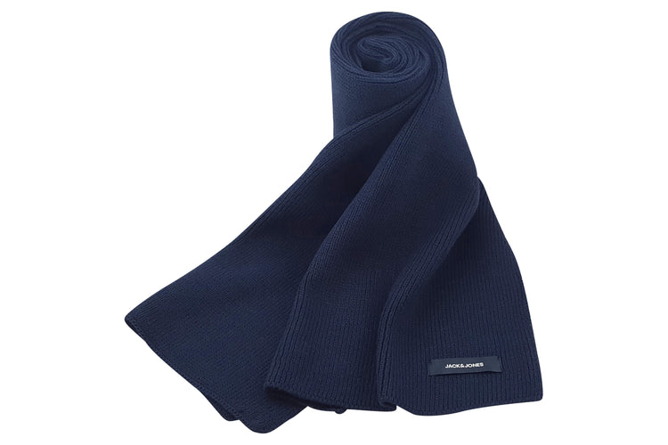 Jack Jones DNA Knit Scarf 12098582 Navy Blazer Mens Accessories