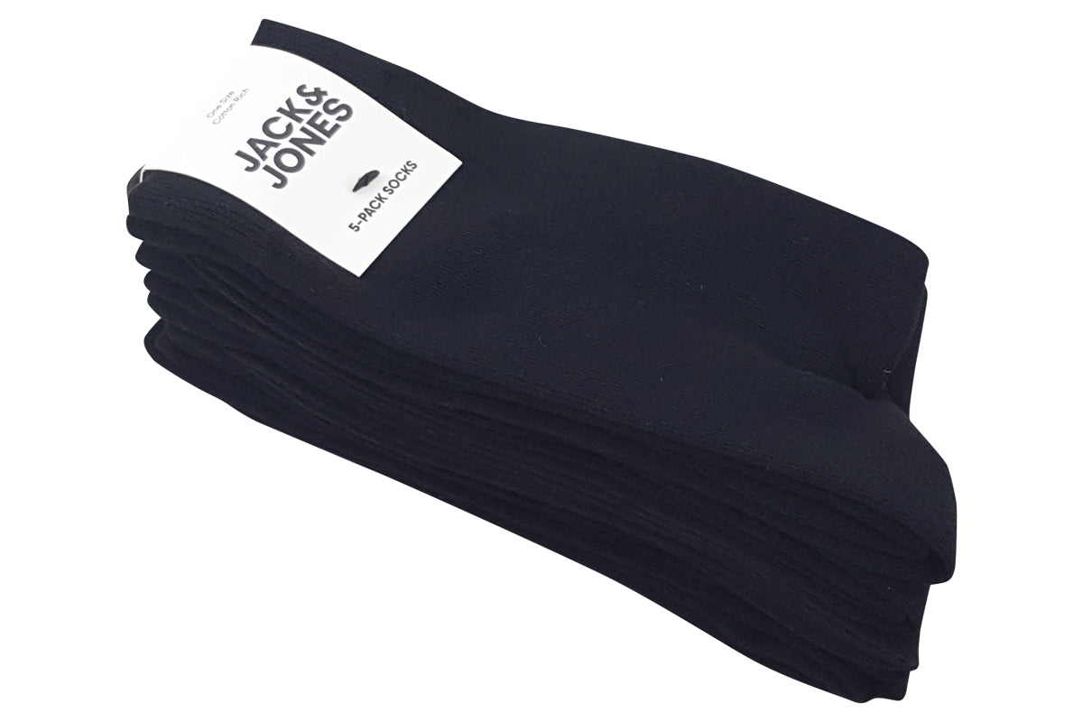 jack and jones jens sock 5 pack black mens right