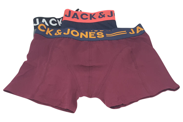 Jack Jones Lichfield Tk 3Pack12113943 Burgundy Mens Accessories