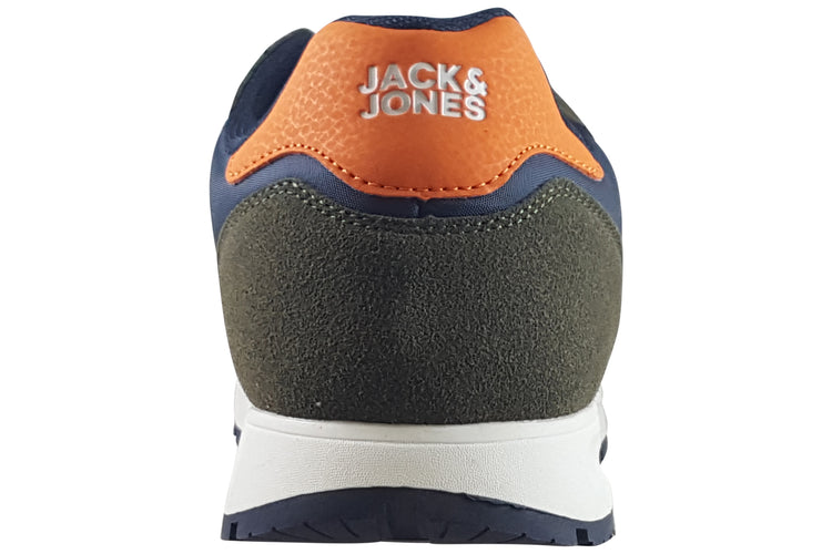 Jack Jones Harrow 12274764 Olive/Navy Mens Trainers
