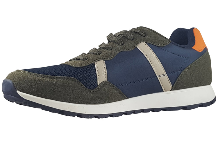 Jack Jones Harrow 12274764 Olive/Navy Mens Trainers