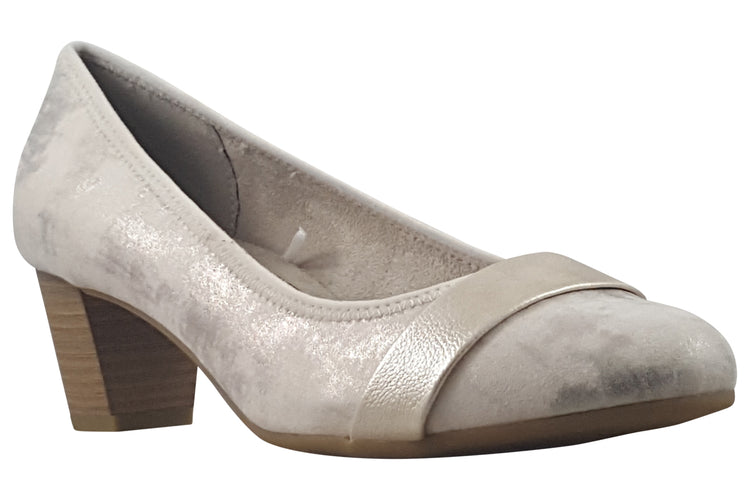Jana Softline Bernie 22467-42 Beige/Gold Womens Shoes