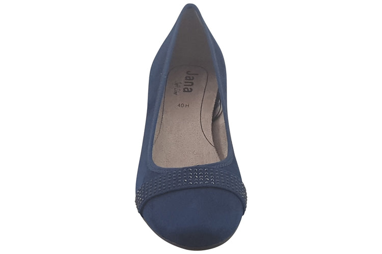 Jana Softline Bernie 22467-42 Navy Bling Womens Shoes