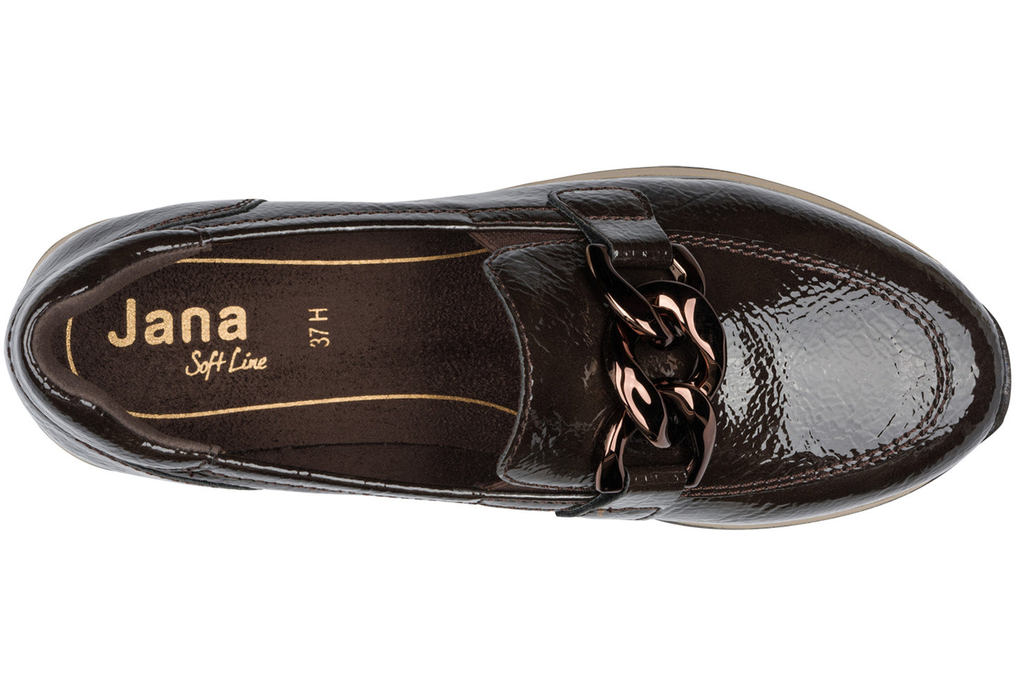 Jana Softline Charlene 24766-42 308 Mocca Patent Womens Shoes