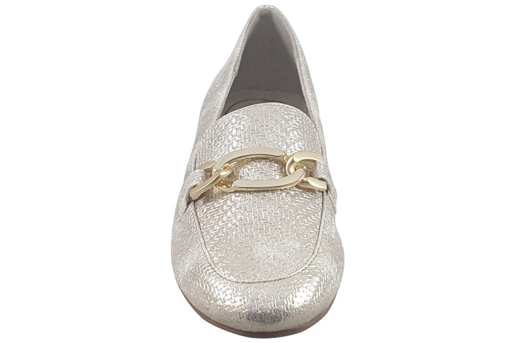 Jana Softline Colley 24264-42 Gold Met Str Womens Shoes