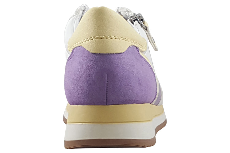 Jana Softline Coole 23774-43 White/Lilac Womens Fashion Trainers