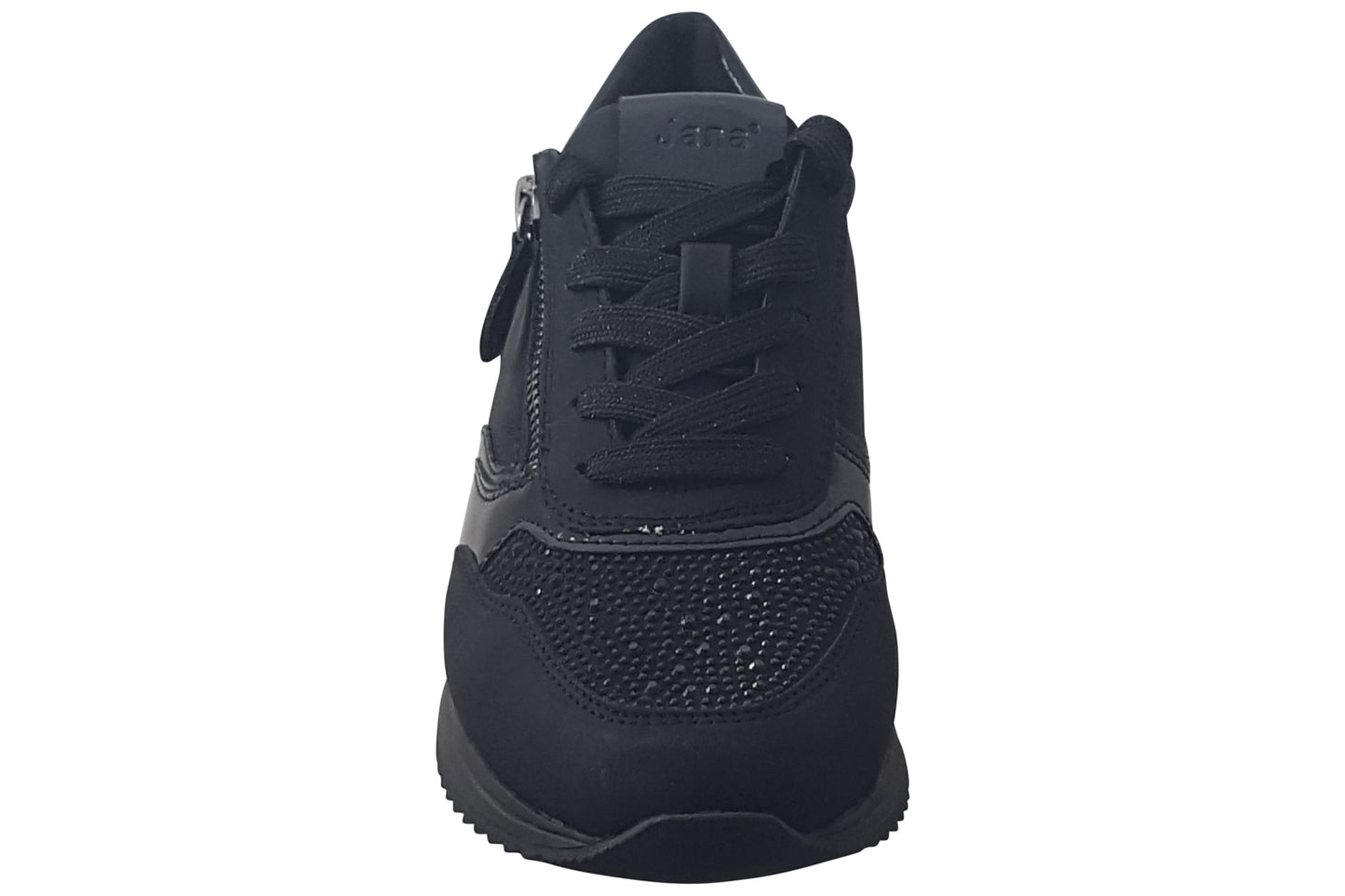 Jana Softline Coole 23774-43 Black Glitter Womens Fashion Trainers
