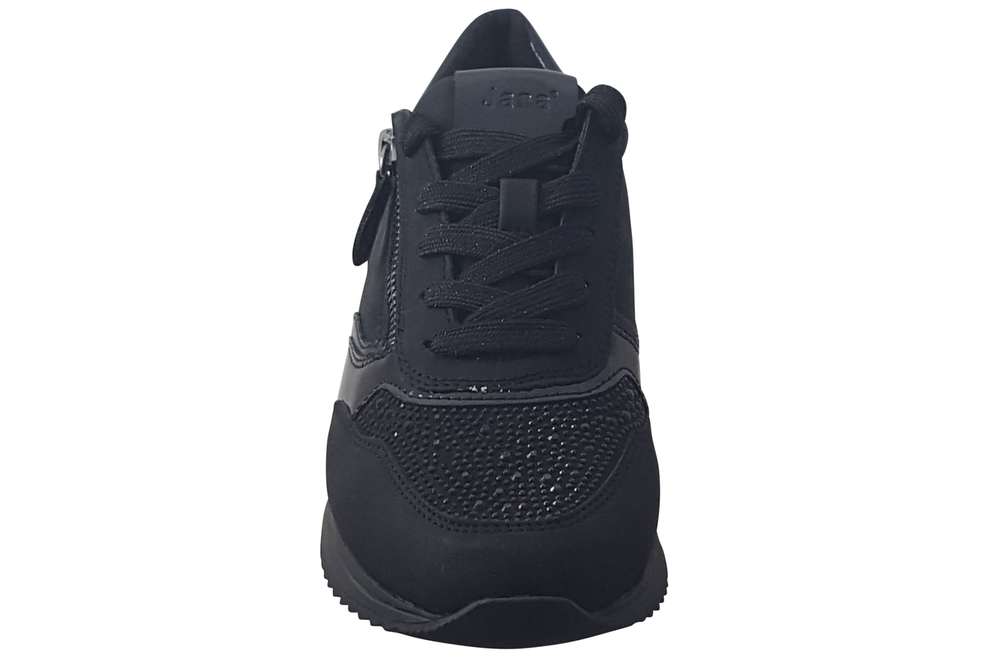 jana-coole-womens-trainers-black-glitter-top