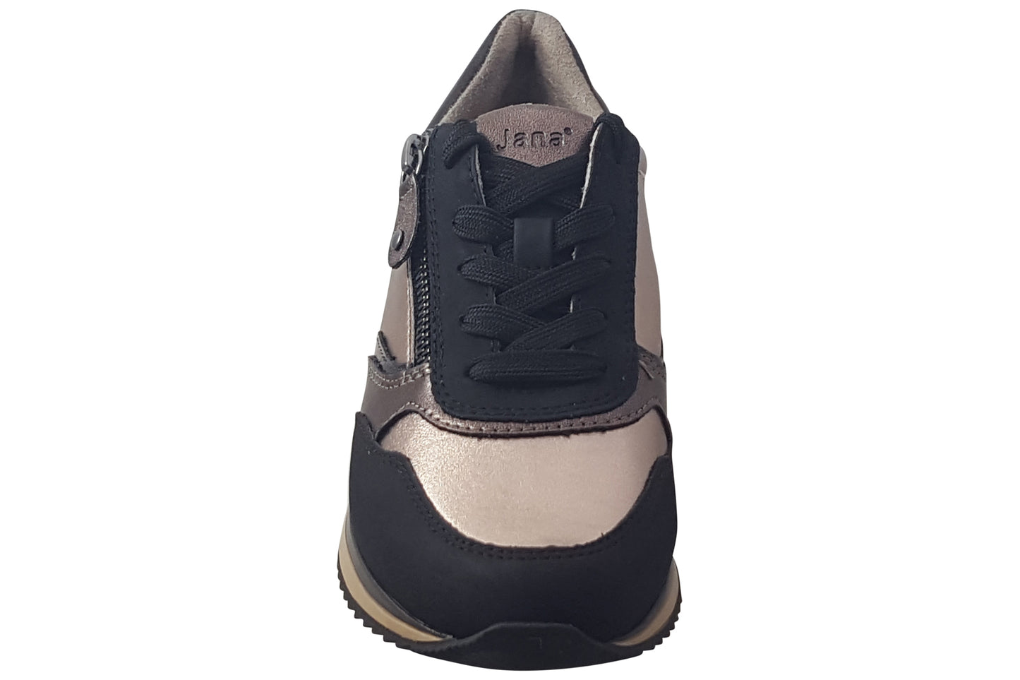 Jana Softline Coole 23774-43 Black/Pewter Womens Fashion Trainers