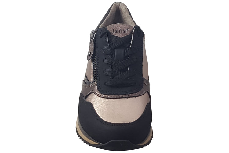 Jana Softline Coole 23774-43 Black/Pewter Womens Fashion Trainers