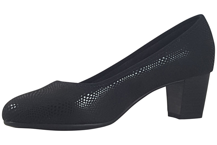 Jana Softline Darinda 22476-42 Black Structure Womens Shoes