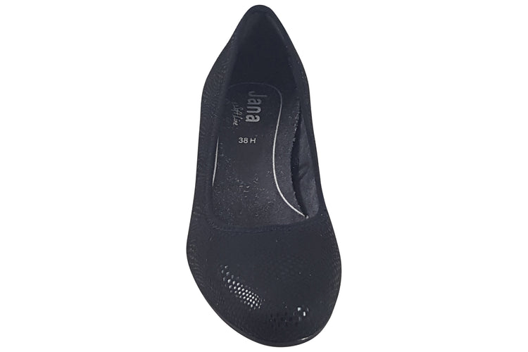 Jana Softline Darinda 22476-42 Black Structure Womens Shoes