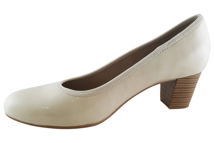 Jana Softline Joker 3 22477-20 Creme Pat Womens Shoes