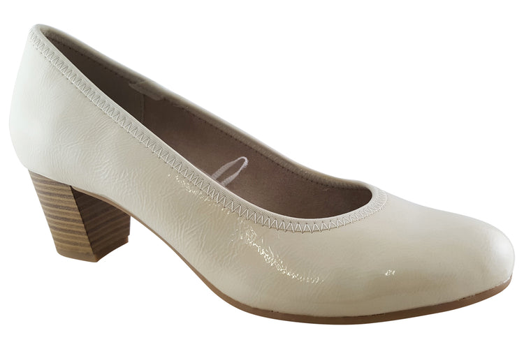 Jana Softline Joker 3 22477-20 Creme Pat Womens Shoes