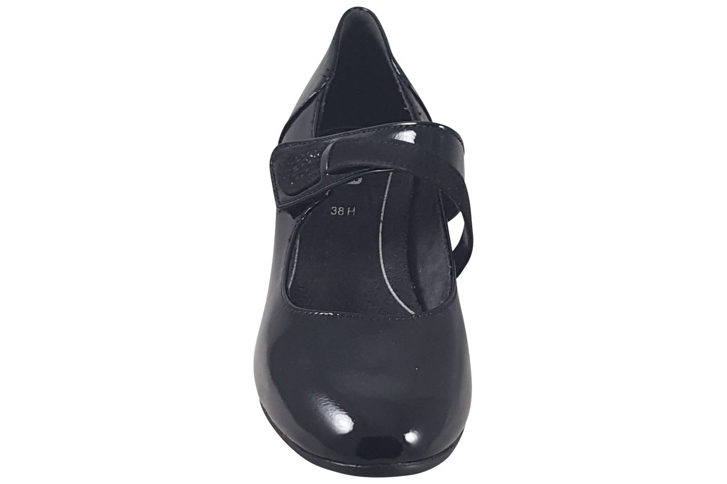 jana katy 24465 43 womens shoes black patent top