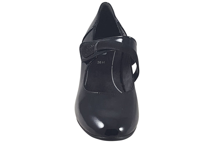 Jana Softline Katy 24465-43 Black Patent Womens Shoes
