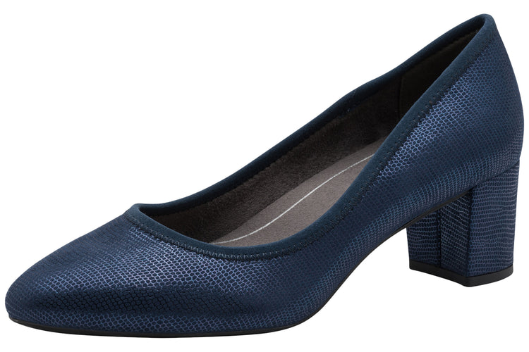 Jana Softline Kiko 22461-46 897 Navy Met Womens Shoes