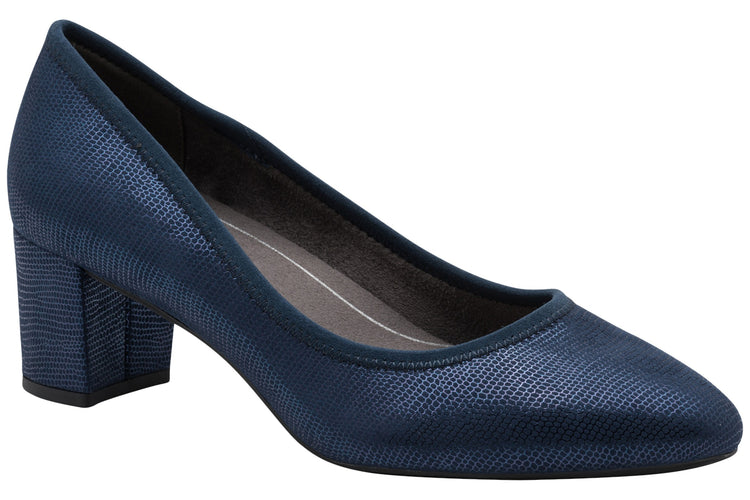 Jana Softline Kiko 22461-46 897 Navy Met Womens Shoes